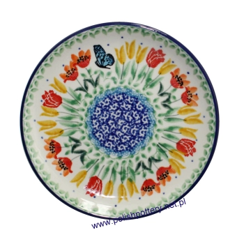 Talerz deserowy Ø15,5cm dek. U5224X Tulipany Unikat